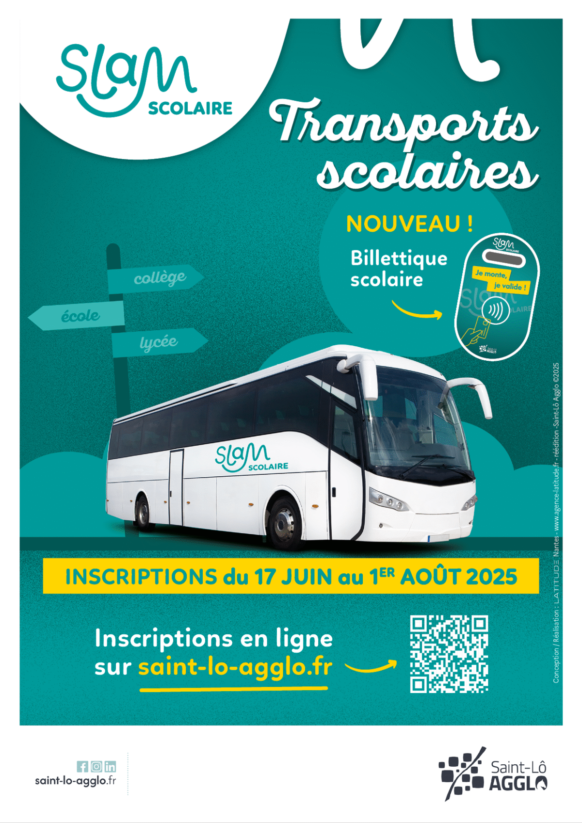SLAM Transports scolaires : inscriptions du 17 juin au 1er août