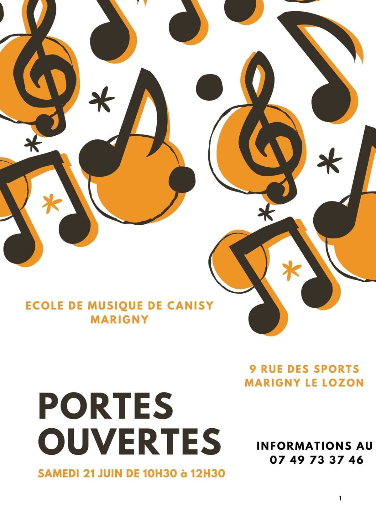 Portes ouvertes Ecole de musique de Canisy-Marigny, le samedi 21 juin