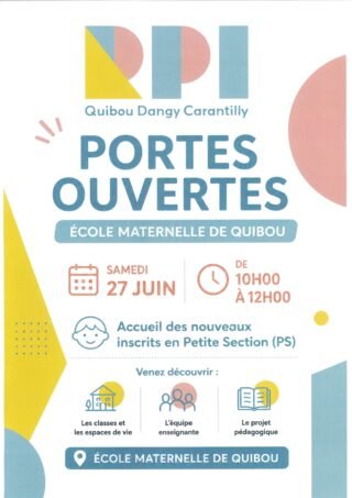 Portes ouvertes Ecole Maternelle de Quibou