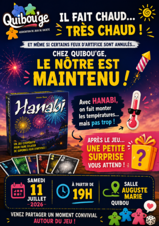 Association Quibou'ge - soirée jeux