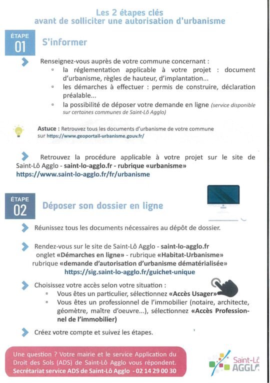 Dépôts dématérialisés des demandes d’autorisations d’urbanisme (2/2)